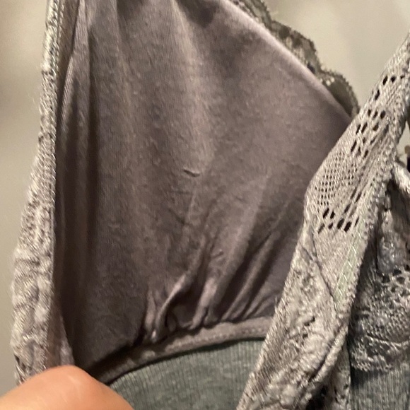 Easel Lace-Trimmed Padded Bra Tank | Size 1XL | Cross-Back | Never Worn - Picture 6 of 8